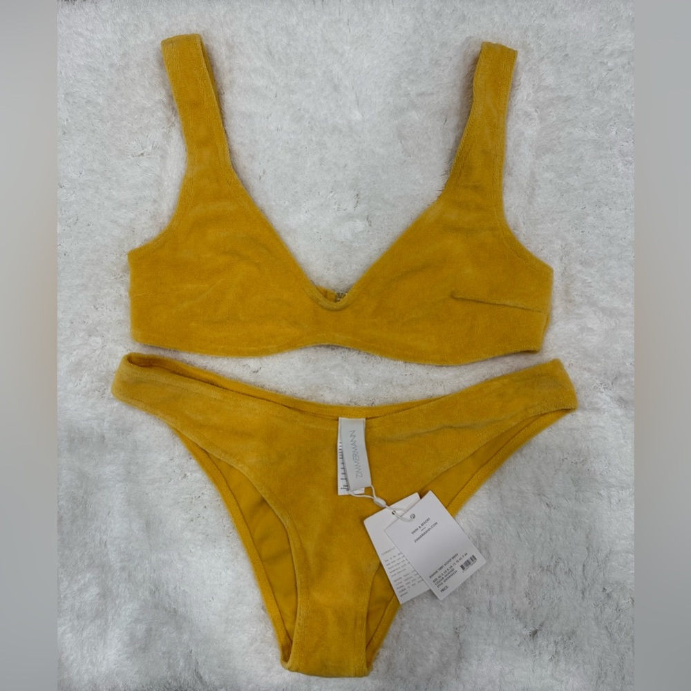 Zimmermann Mustard Bikini Set Size 2 - Picture 1 of 2